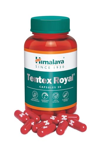 Himalaya Tentex Royal for Men | 30 Capsules | Herbal Formulation I Helps Improve Physical Performance I Clinically tested I Improves Strength & Stamina