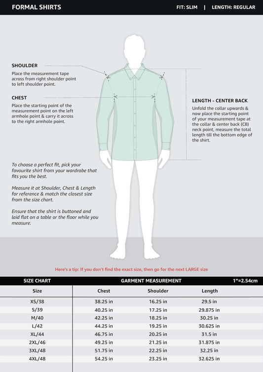 Amazon Brand - Symbol Men's Cotton Slim Fit Formal Shirt Beige 38)