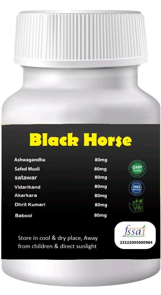 Black Horse Capsule for men - Man Wellness supplement - 10 Capsules