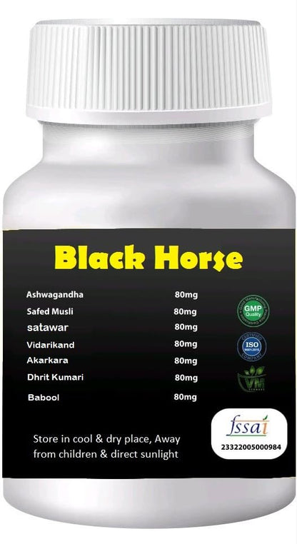 Black Horse Capsule for men - Man Wellness supplement - 10 Capsules