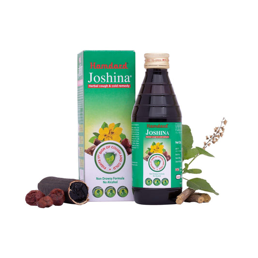 Hamdard Joshina | 200 ml | Eases Throat Discomfort | Helps manage Cough, Cold and Sore Throat | Herbal Remedy | All-natural | Unani Formulation | Pack of 1