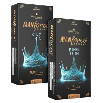 Manforce King Thin Ultra-Thin Unflavoured Condoms