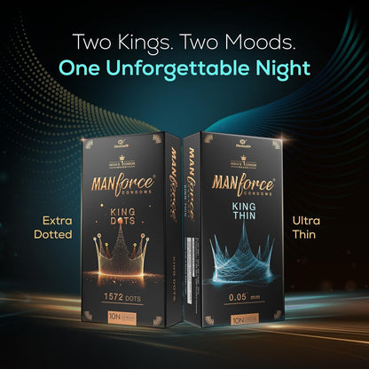 Manforce King Thin Ultra-Thin Unflavoured Condoms